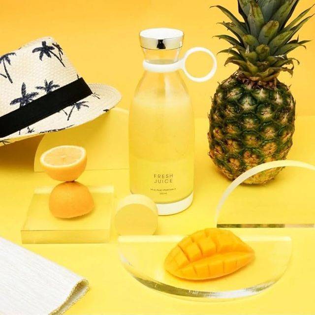 Portable Mini Blender for Fresh Juice, 6 Blade Portable Electric USB Juice Maker/Personal Size Blender for Juices, Shakes and Smoothies