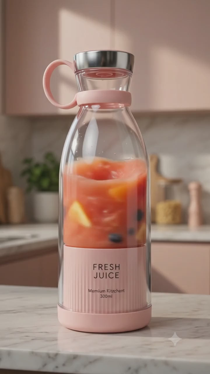 Portable Mini Blender for Fresh Juice, 6 Blade Portable Electric USB Juice Maker/Personal Size Blender for Juices, Shakes and Smoothies